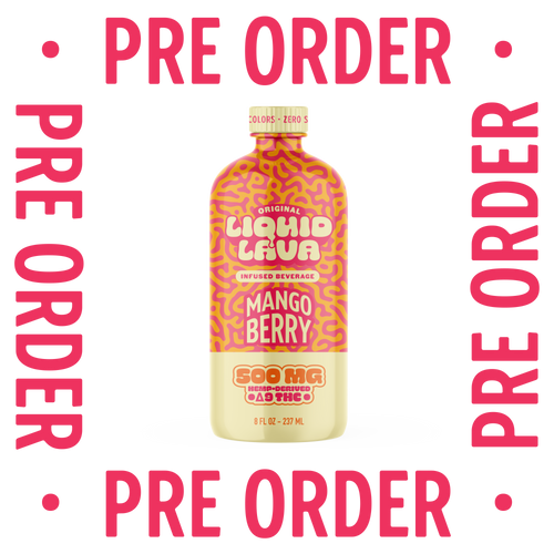 PRE-ORDER Liquid Lava Mango Berry 8oz Bottle Infused Beverage